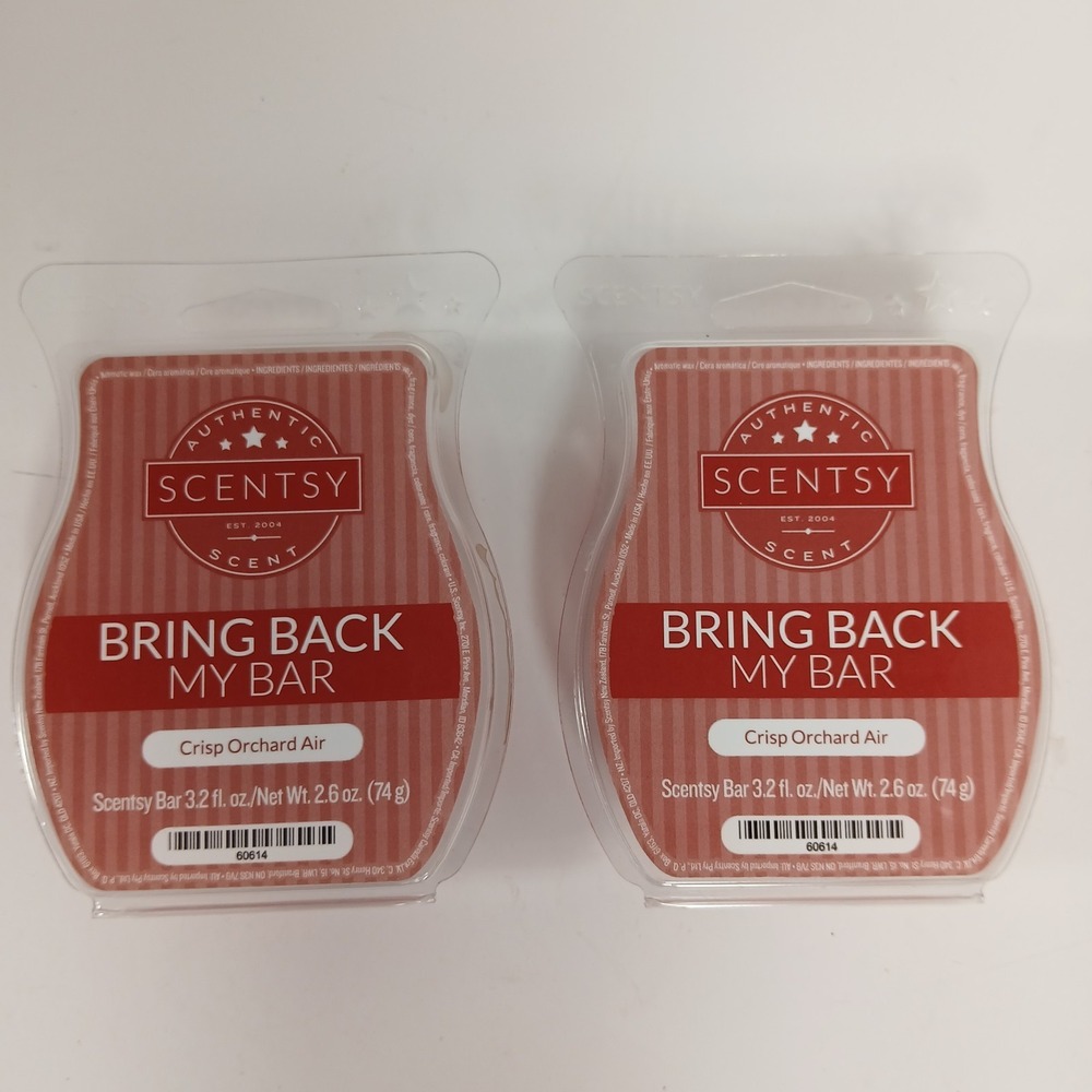 SCENTSY ~ Crisp Orchard Air Wax Bars ~ Lot of 2 ~ Bring Back My Bar NEW READ